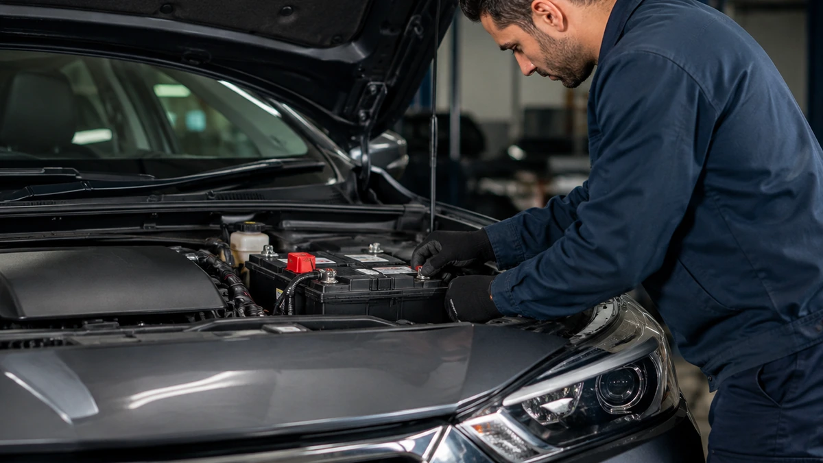 Carro em rodovia representando baterias para automóveis